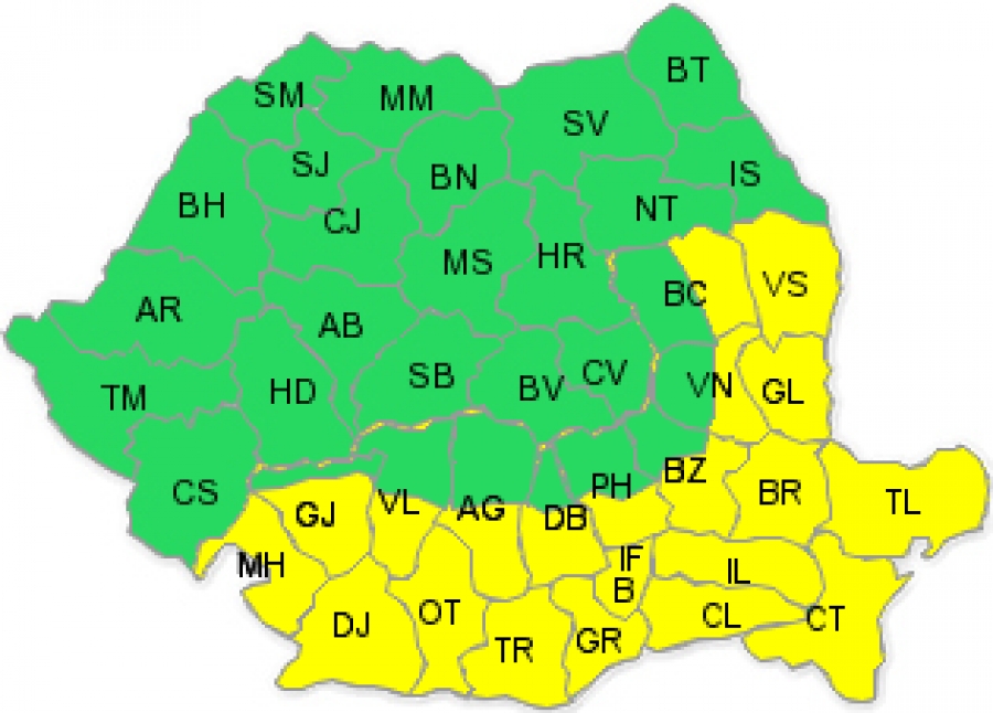 Galațiul, sub COD GALBEN de CANICULĂ. Iată până când este VALABILĂ atenționarea meteo