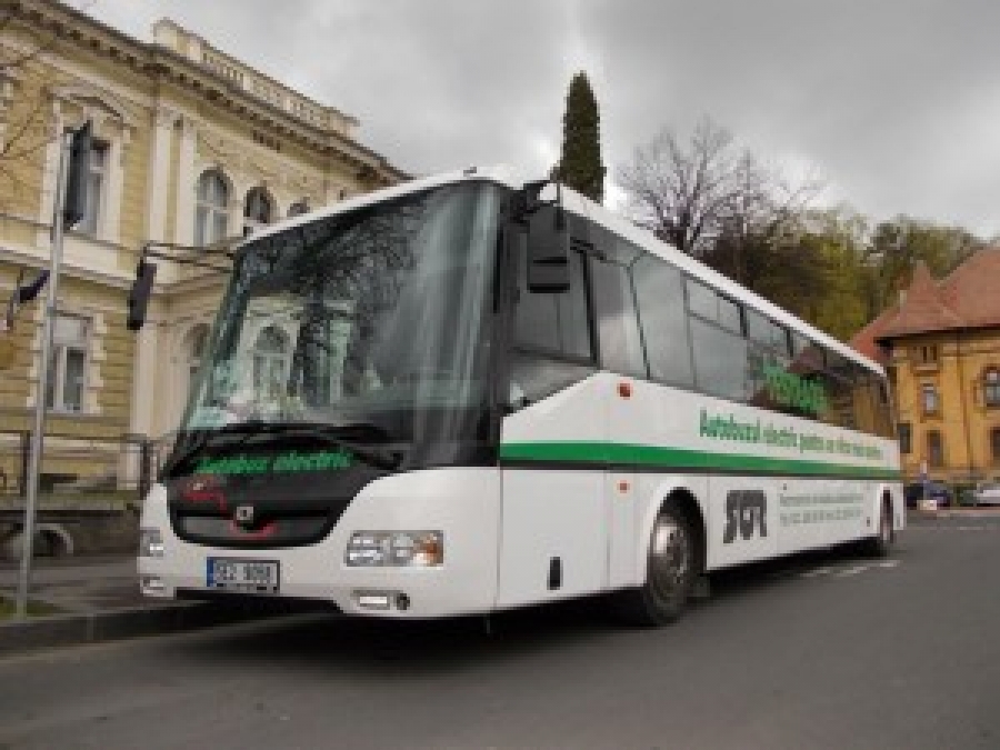 TULCEA: Autobuz electric, testat de Societatea de Transport Public