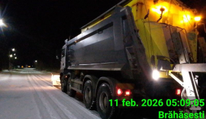 Intervenţii pentru deszăpezire şi combaterea poleiului, pe drumurile judeţene