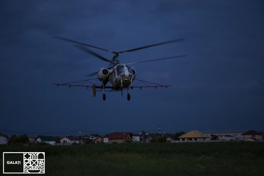 Prima etapă a dezinsecţiei aeriene