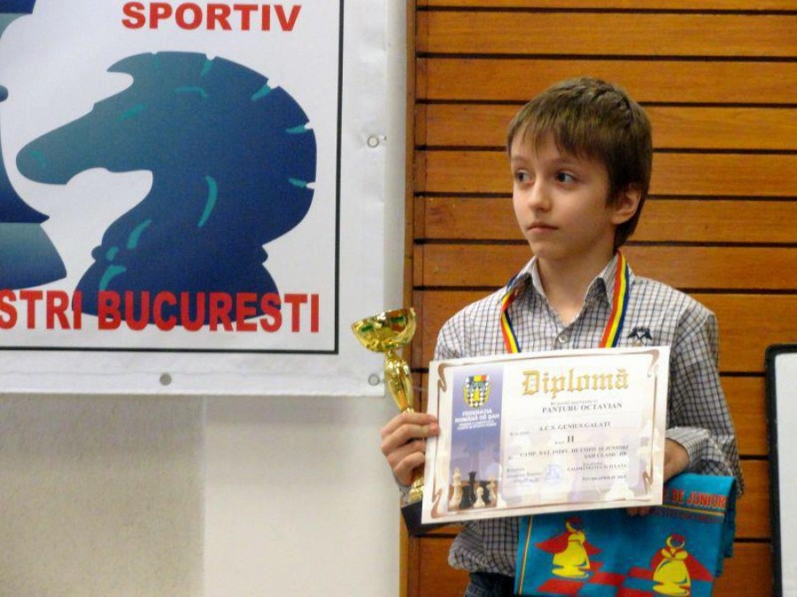 Octavian Nicu Panţuru, campion la doar opt ani