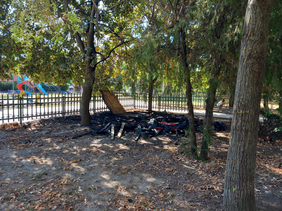 Incendiatorul din Parcul „Coposu” loveşte din nou