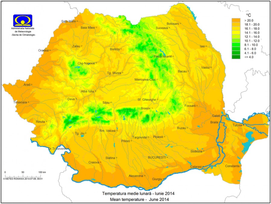 Luna iunie 2014, CEA MAI CALDĂ din ultimii 134 de ani