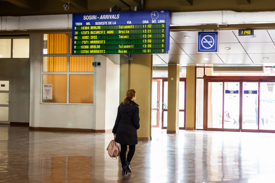 Traficul trenurilor de pe raza Regionalei CFR Galați, în ziua cea mai scurtă