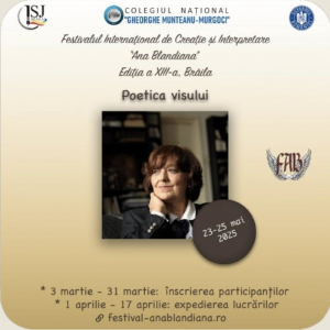 Premii și mențiuni pentru elevii gălățeni, la Festivalul „Ana Blandiana” (video)