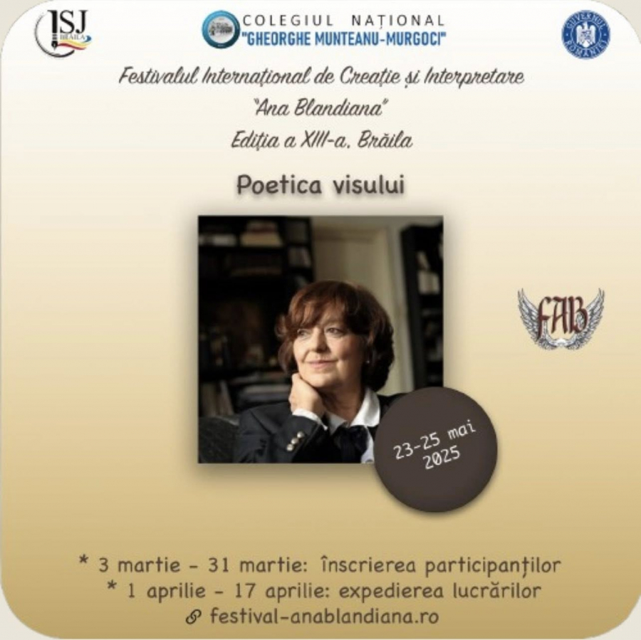 Premii și mențiuni pentru elevii gălățeni, la Festivalul „Ana Blandiana” (video)