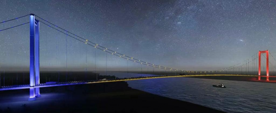 Podul de la Brăila va fi iluminat și în culorile drapelului național