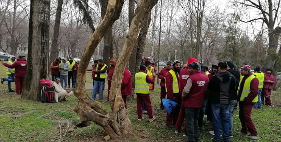 Protest al pakistanezilor de pe șantierele gălățene