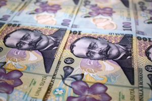 Față de începutul anului, leul a pierdut circa 2,5% față de euro