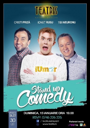 Stand-up Comedy cu Ionuţ Rusu, Cristi Priză şi Tibi Neuronu