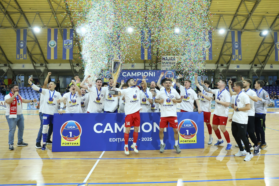 United Galați - campioana României la futsal pentru a cincea oară