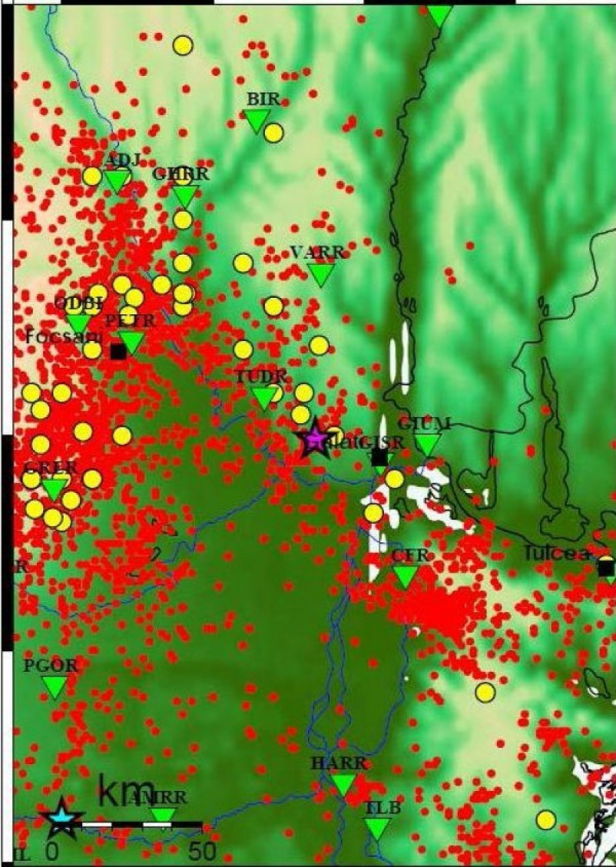 Un cutremur de 3,8 grade s-a produs joi, la ora 12.27, la Galaţi