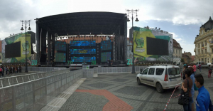 Aşa a arătat scena concertului de la Sibiu