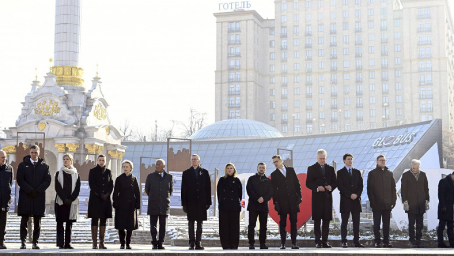 Alertă aeriană la Kiev, în timpul vizitei liderilor occidentali