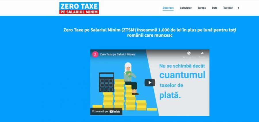 USR a lansat site-ul zerotaxe.ro