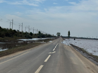 DN 25 a fost redeschis circulației. Doar camioane mari, cu viteză redusă, pot circula între Tudor Vladimirescu și Piscu