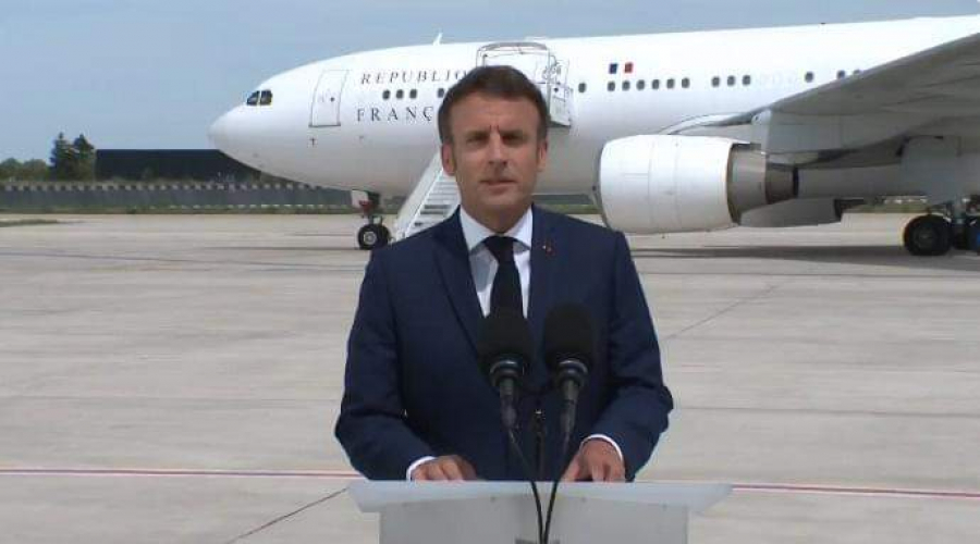 Președintele francez Emmanuel Macron a ajuns în România