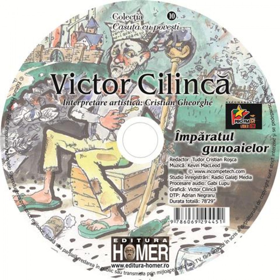 Victor Cilincă lansează "Împăratul Gunoaielor" pe CD, sâmbătă, la Galeriile Real