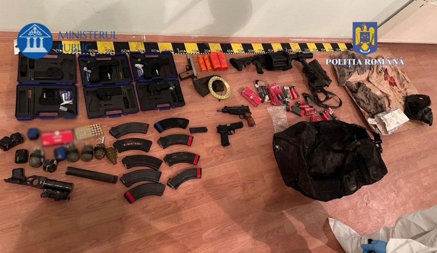 Un adevărat arsenal, descoperit la mercenarul Horațiu Potra