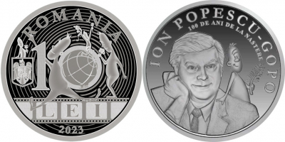 Monedă dedicată lui Ion Popescu-Gopo