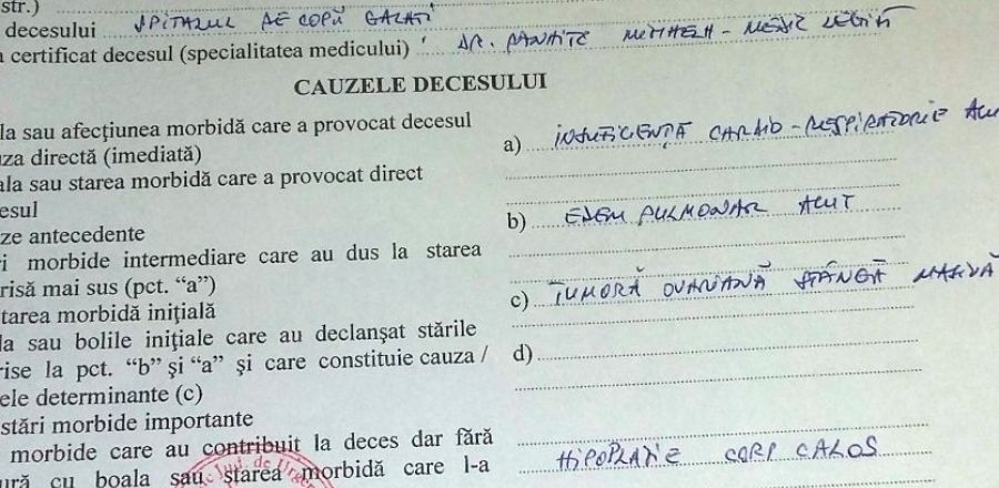 Noi ACUZAȚII în cazul bebeluşului MORT