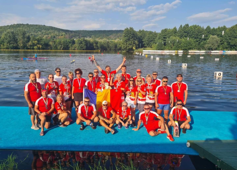 Gălățenii au cucerit 19 medalii la Campionatul Național de bărci Dragon Senior și Master și kaiac canoe Master