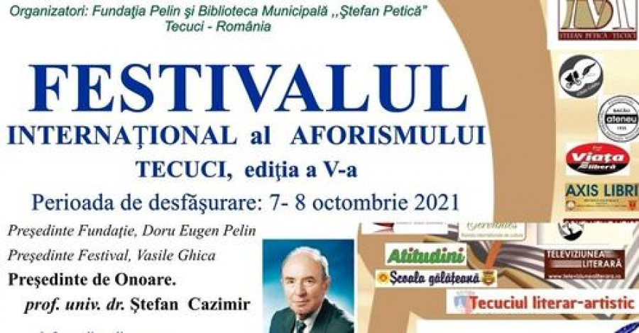 Peste 180 de participanţi la Festivalul Internaţional de Aforisme