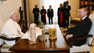 Preşedintele turc, Recep Erdogan, s-a întâlnit cu Papa Francisc