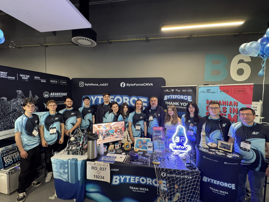 Echipa de robotică ByteForce s-a calificat la Campionatul European
