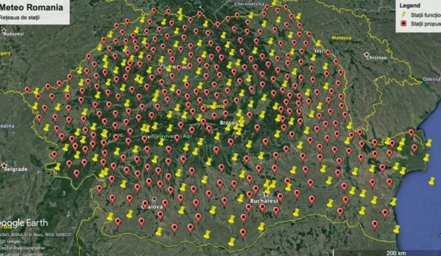 300 de stații meteorologice automate noi