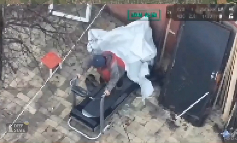 Imagine neobișnuită într-un oraș devastat de război