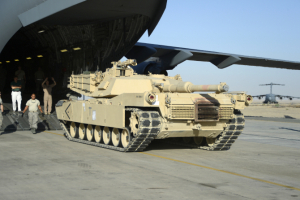 Cele 54 de noi tancuri &quot;Abrams&quot; venite din SUA ar putea ajunge la Galaţi