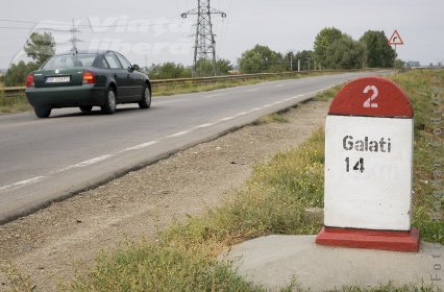 Restricţie de circulaţie pe digul Galaţi-Brăila