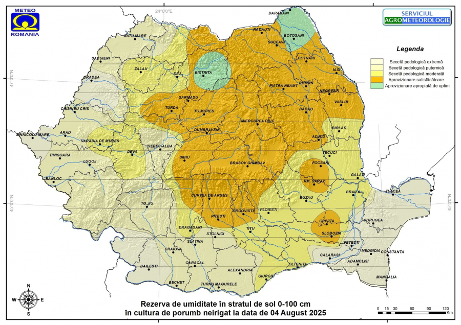 Secetă severă în estul și sudul Moldovei afectează culturile de porumb