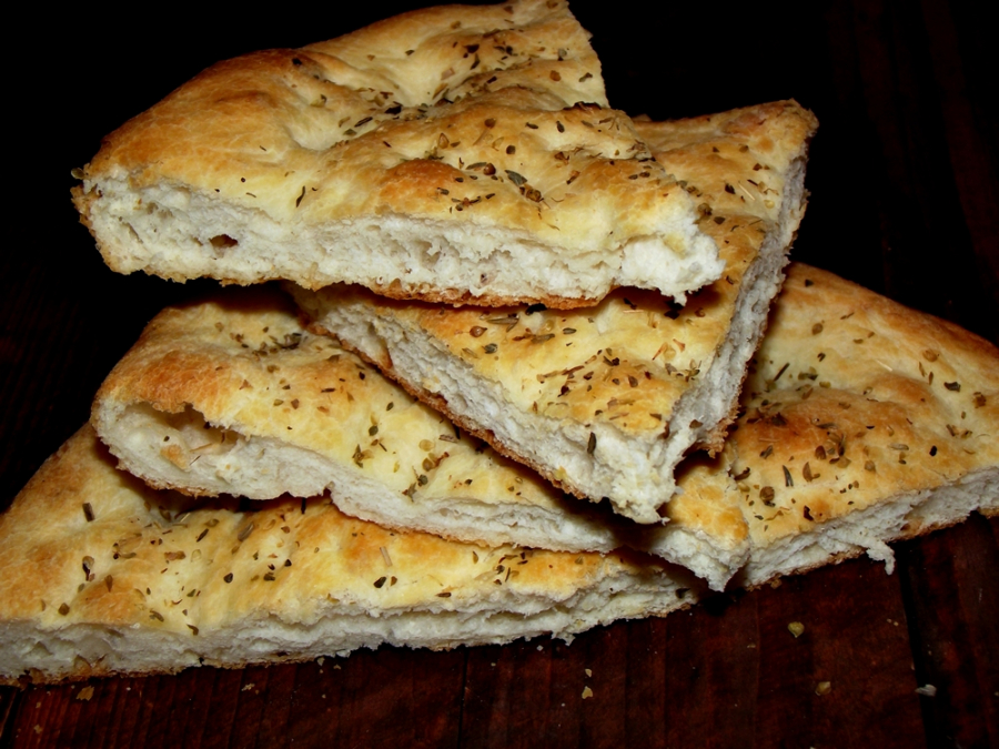 Focaccia simplă de casă