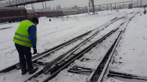 Circulaţia trenurilor, în condiţii de iarnă severă