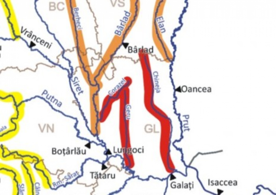 UPDATE / Stare de alertă! Județul Galați, zonă cu risc mare de inundații!