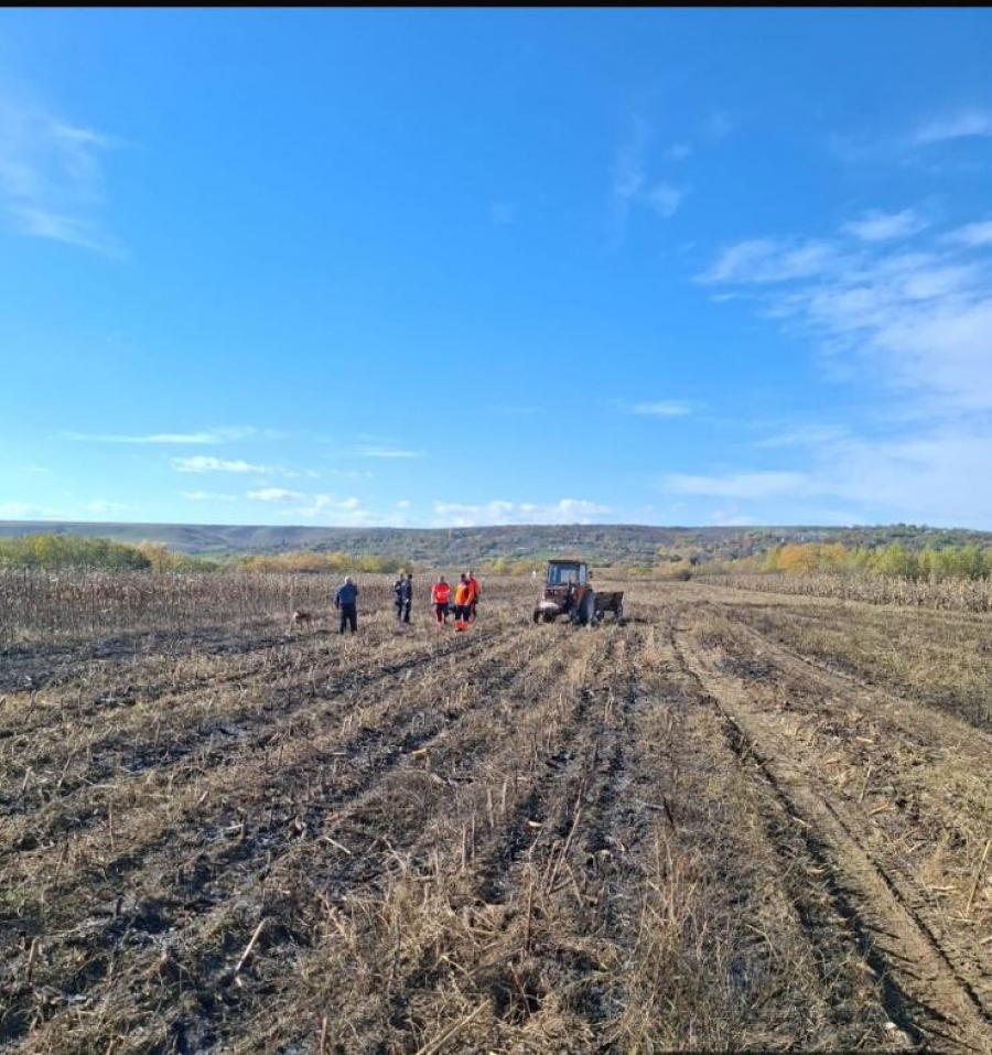 UPDATE: O femeie a ars de vie pe un câmp din județul Galați. Polițiștii au primele ipoteze