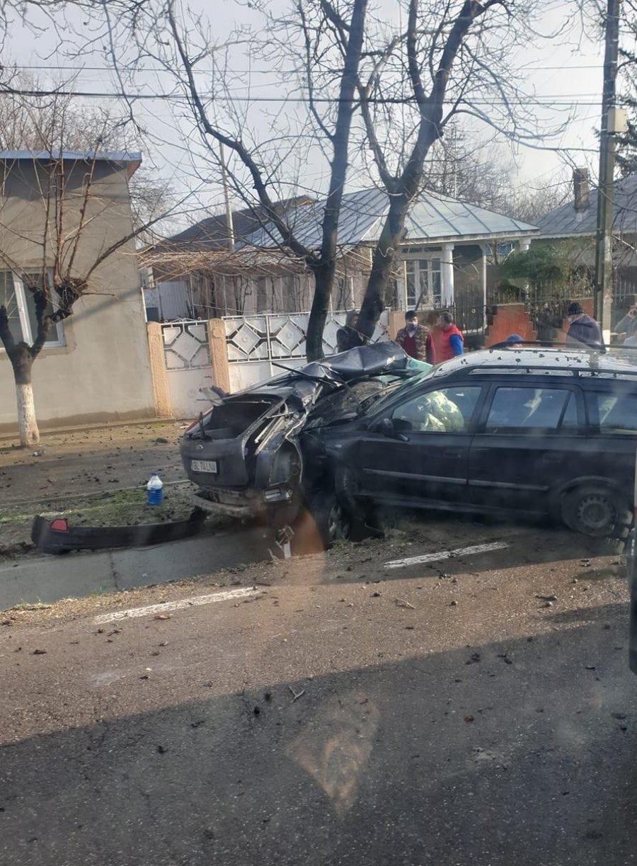 Accident provocat de un şofer beat şi cu permisul reţinut