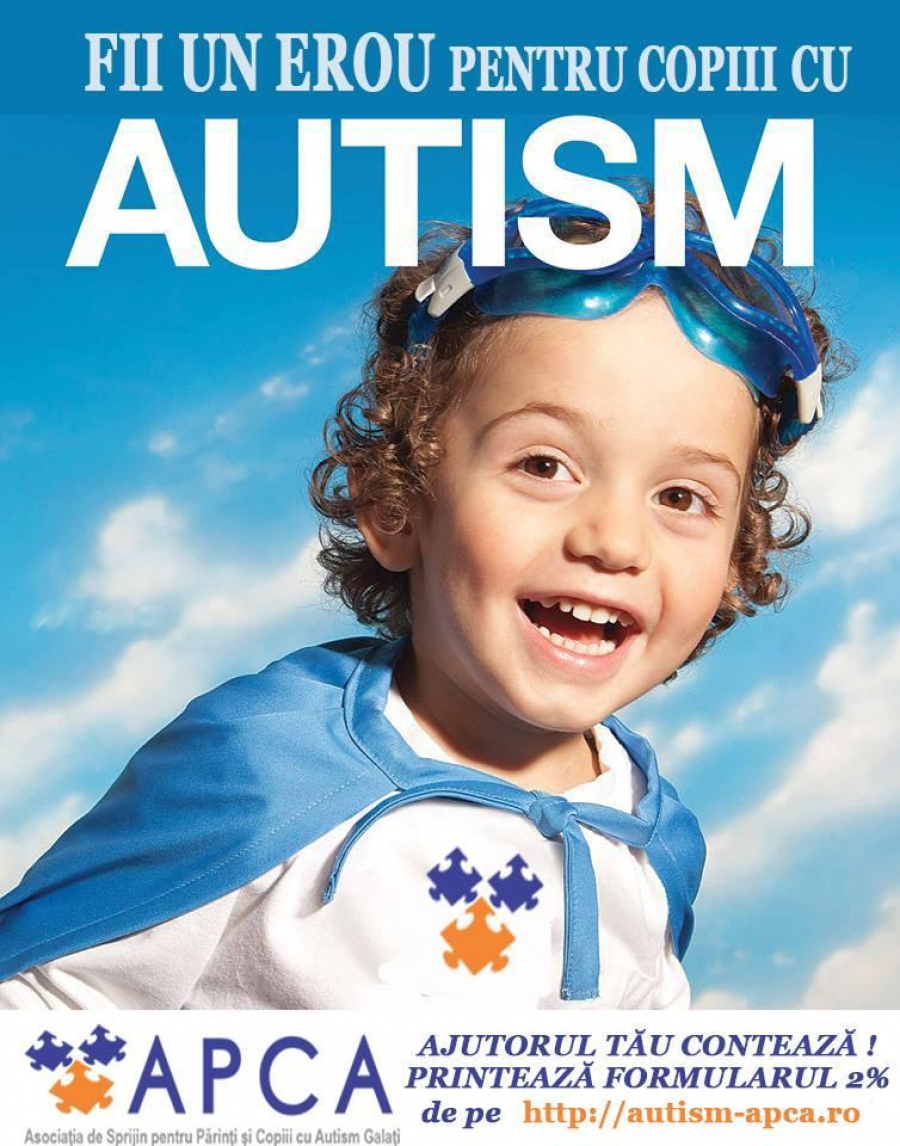 Primăria, iluminată în albastru pentru conștientizarea autismului