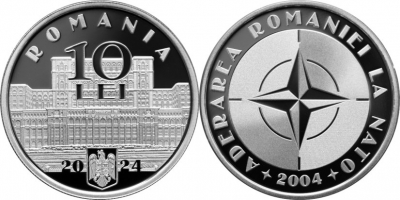 Monede dedicate aderării României la NATO