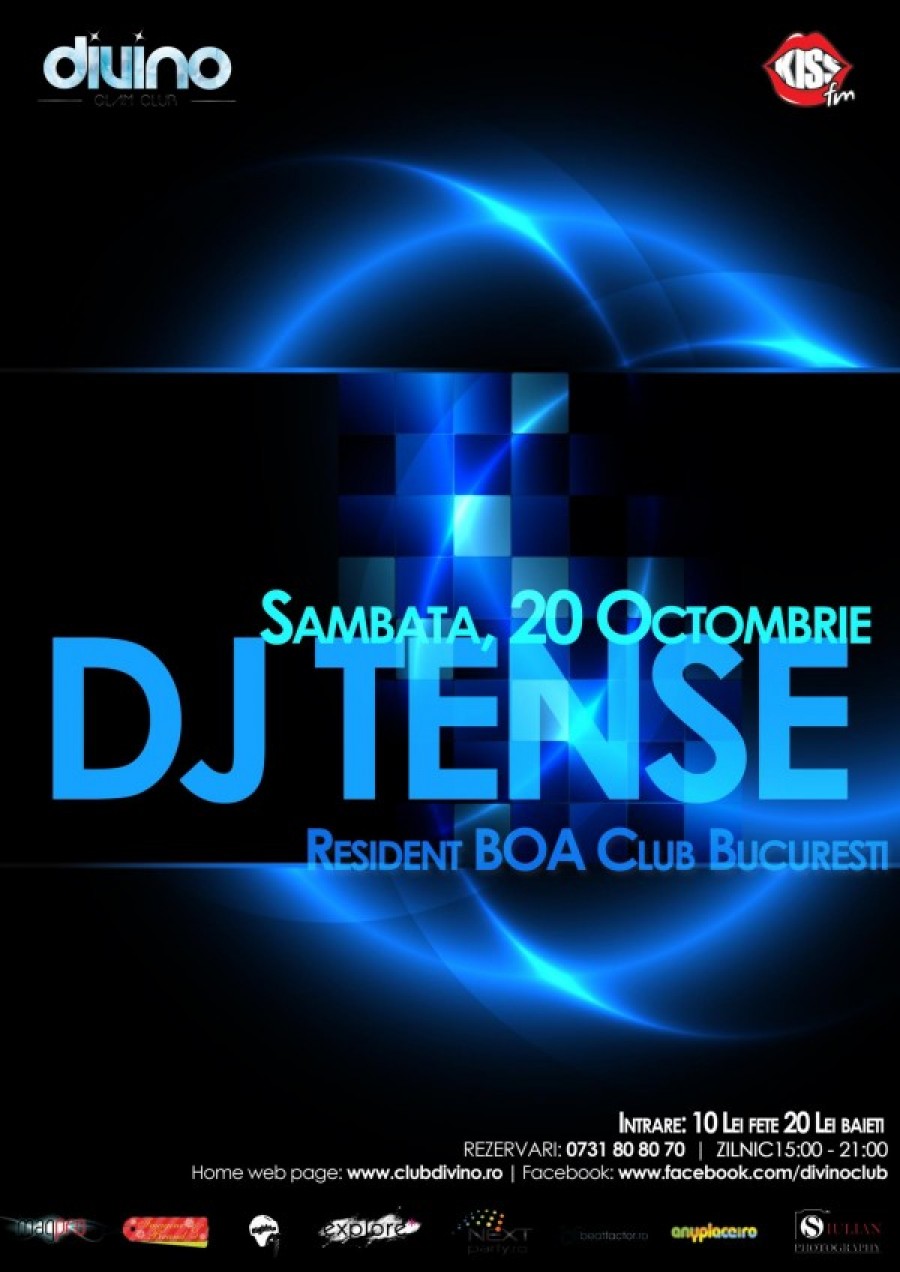 Sâmbătă, DJ Tense vine în Club Divino