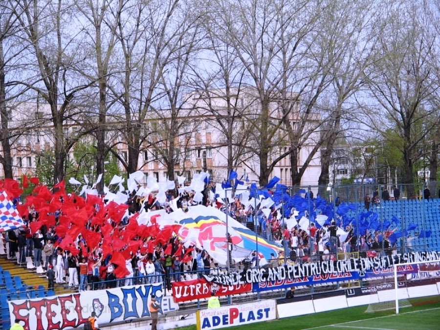 Suporterii Oţelului au protestat din nou la meciul cu Brăila