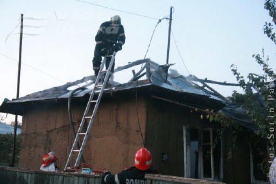 Carbonizată de explozia buteliei