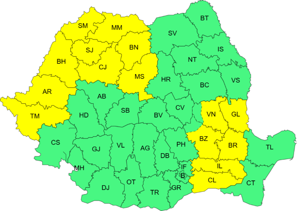 Primul Cod galben de caniculă din această vară, pentru Galați