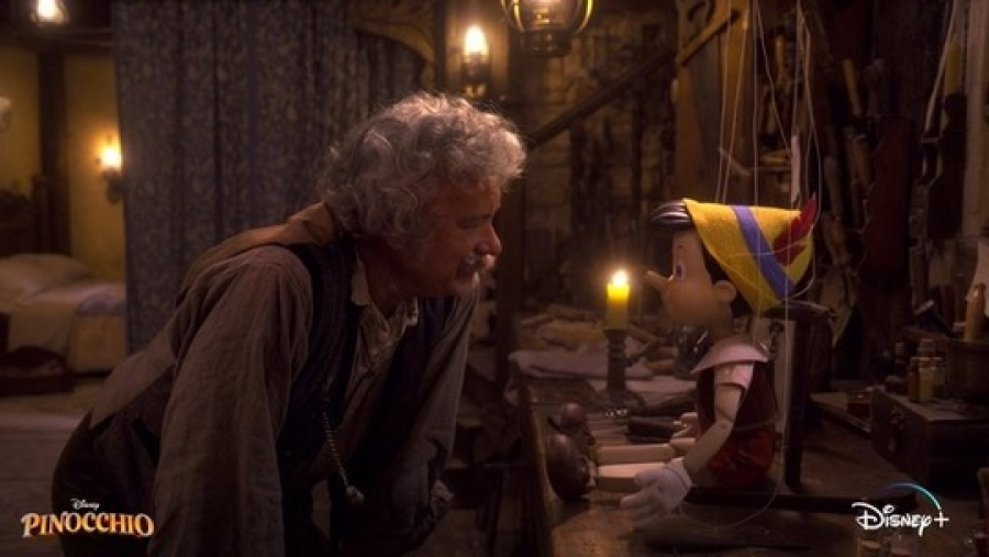 Prima imagine cu Tom Hanks în rolul Gepetto din noua adaptarea „Pinocchio”