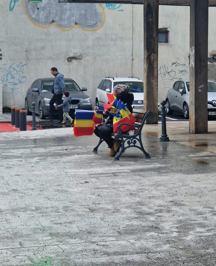 Poza zilei. Patriotism de vânzare la colţul străzii