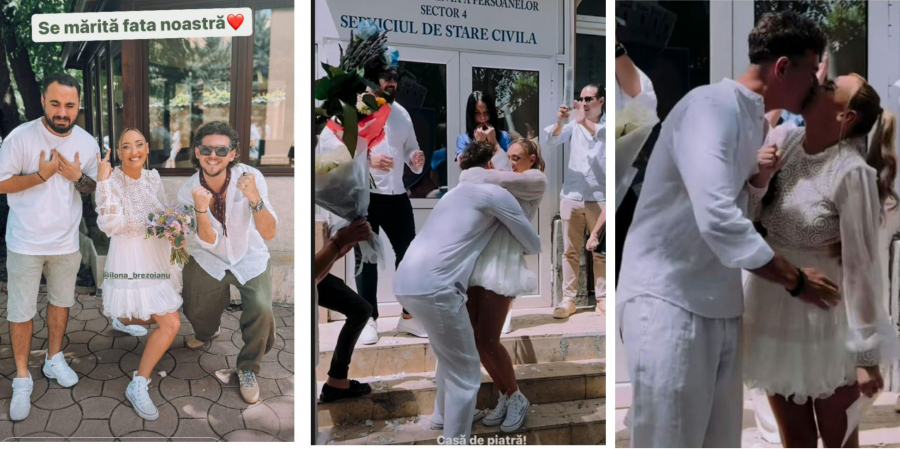Ilona Brezoianu mireasă… ca o Sânziană cu tenişi
