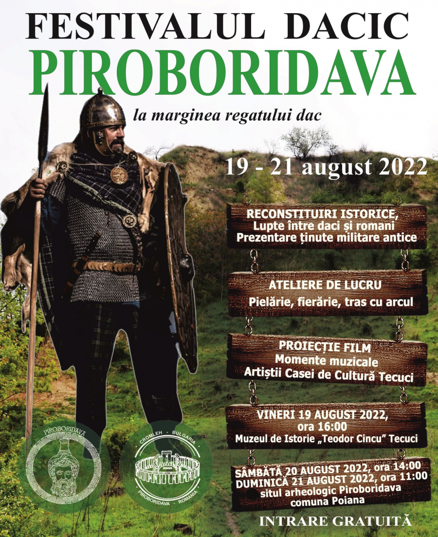 Tecuciul organizează Festivalul Dacic „Piroboridava”