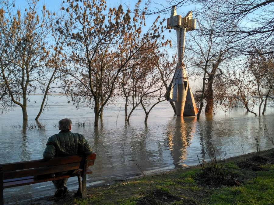 Dunărea, în continuă creştere la Galaţi (FOTO)
